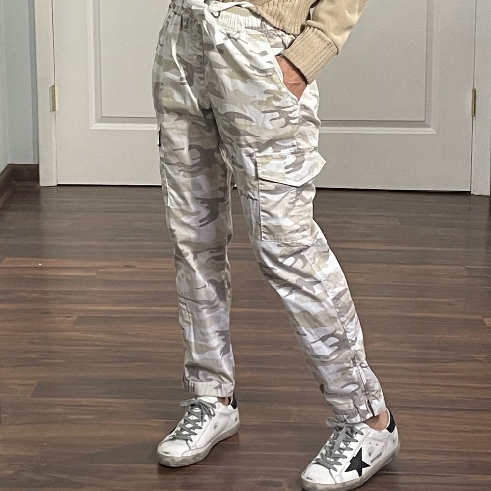 Sanctuary Trooper Casual Jogger Pants Beige Tones
